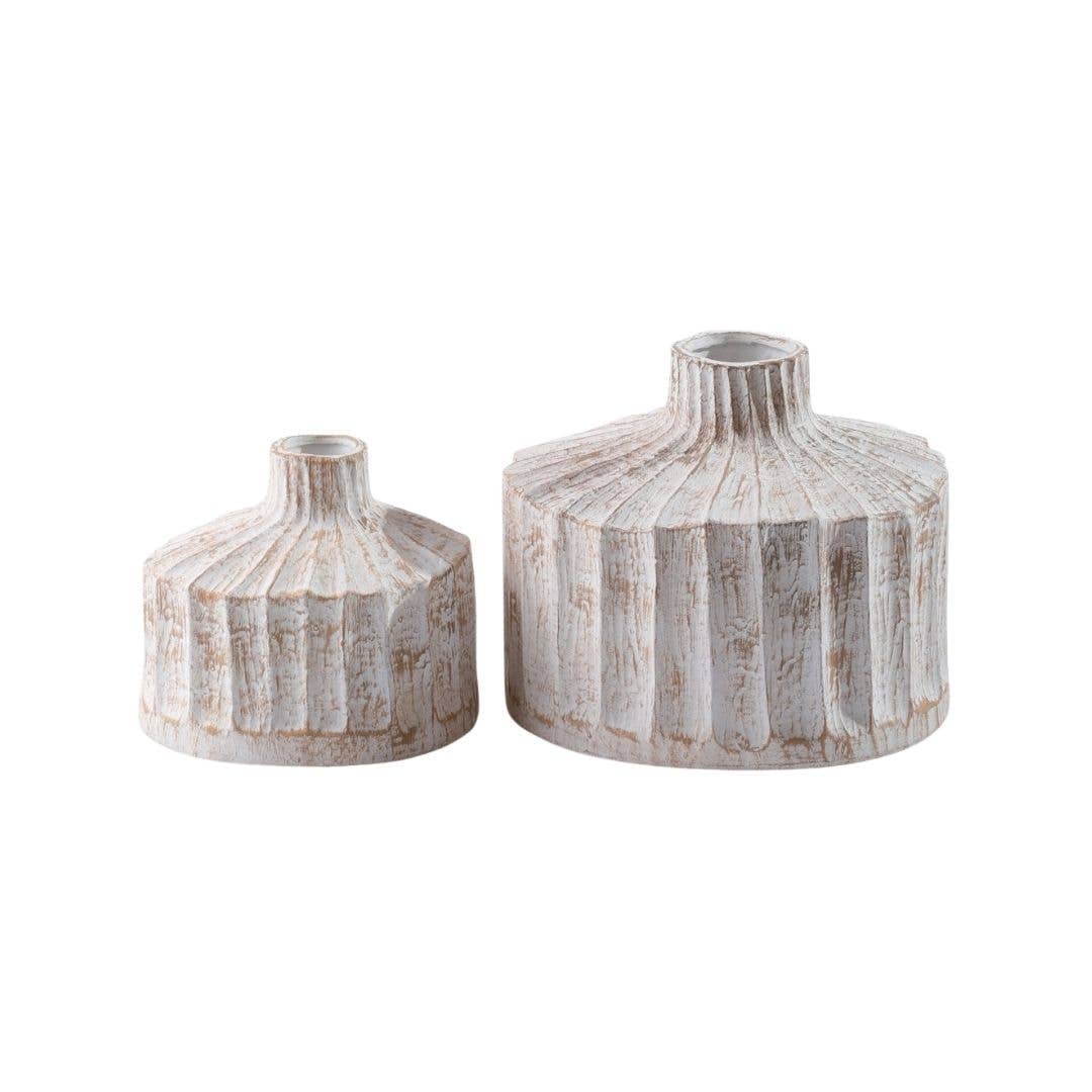 Verve Vases: (L) 19.5 cm Tall x 23 cm Dia