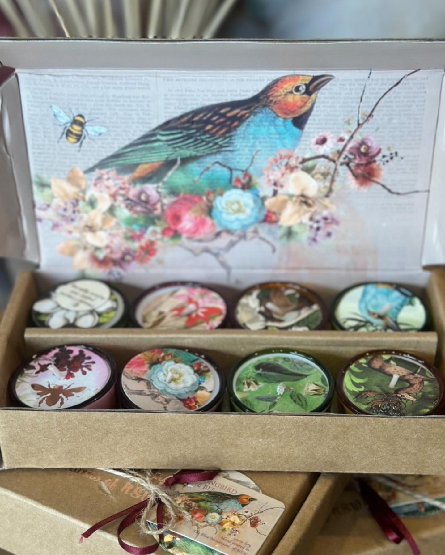 The Songbird & Bee Tea Light Candles