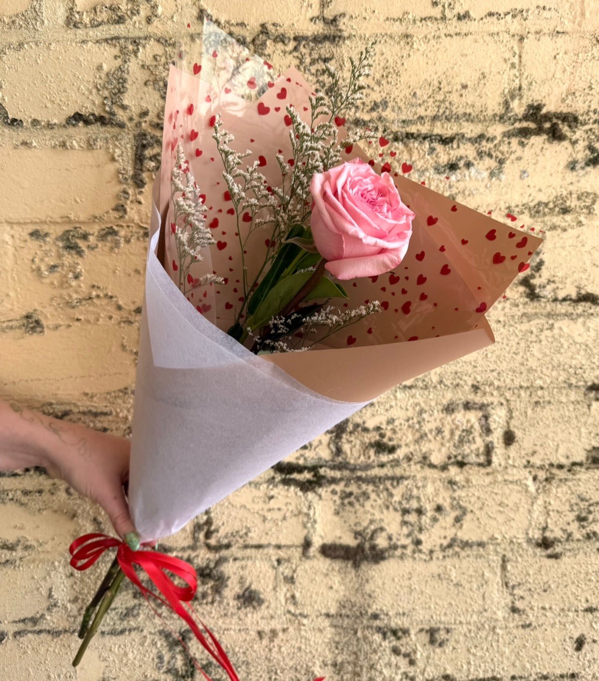 Single, Two or Three Long Stem Premium Roses - Wilde Ivy