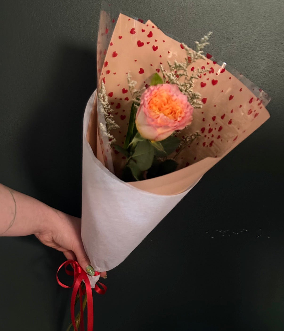 Single, Two or Three Long Stem Premium Roses - Wilde Ivy